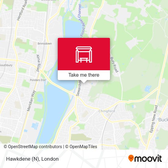 Hawkdene (N) map