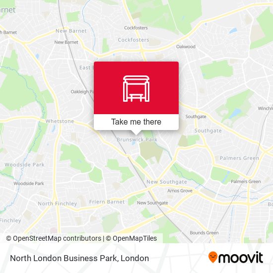 North London Business Park (BW) map