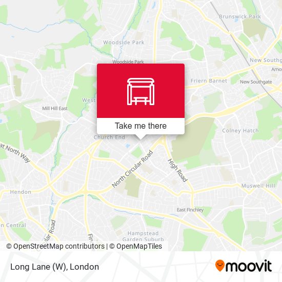 Long Lane (W) map