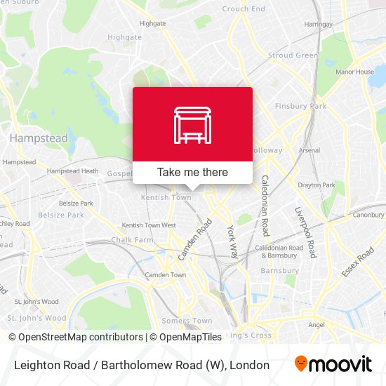 Leighton Road / Bartholomew Road (W) map