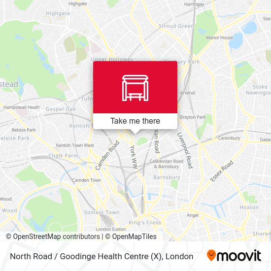 North Road / Goodinge Health Centre (X) map
