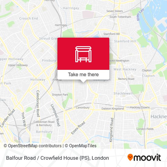 Balfour Road / Crowfield House (PS) map