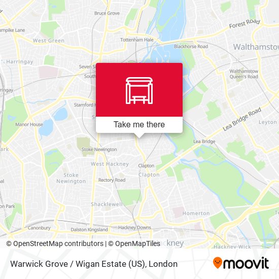 Warwick Grove / Wigan Estate (US) map
