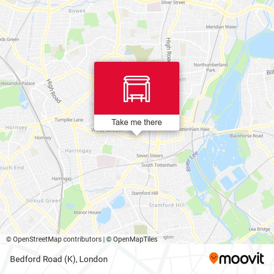 Bedford Road (K) map