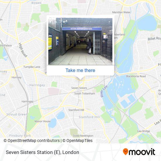 Seven Sisters Station (E) map