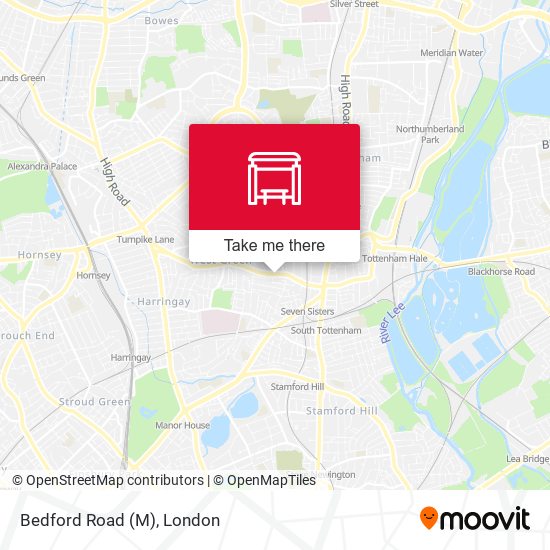 Bedford Road (M) map