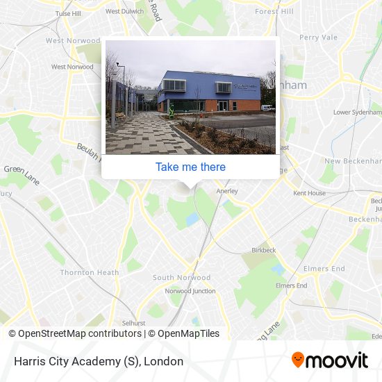 Harris City Academy (S) map