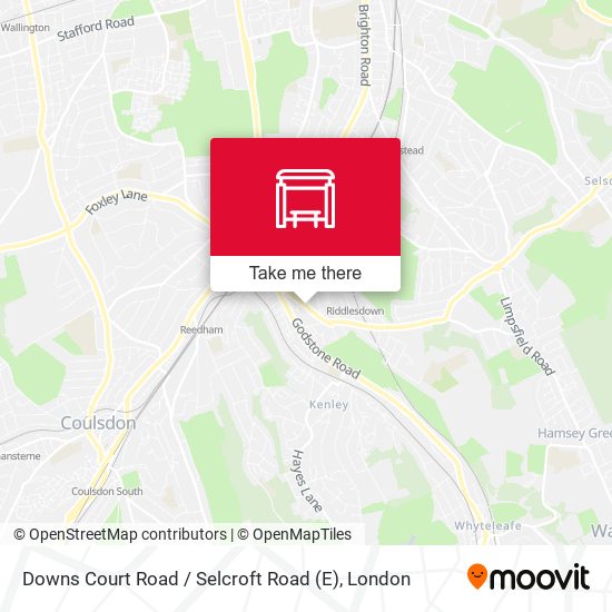 Downs Court Road / Selcroft Road (E) map