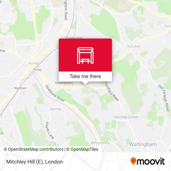 Mitchley Hill (E) map