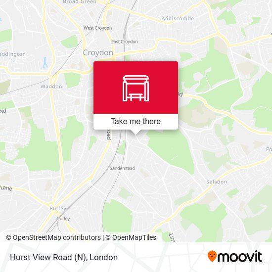 Hurst View Road (N) map