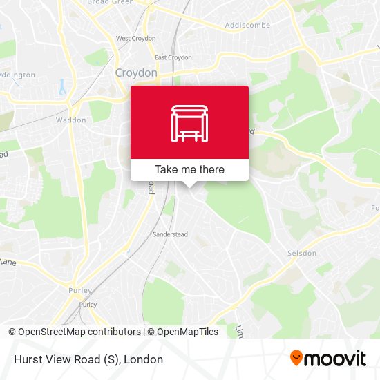 Hurst View Road (S) map