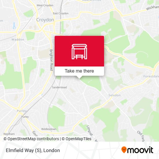 Elmfield Way (S) map