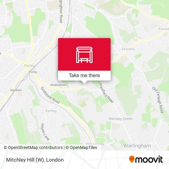 Mitchley Hill (W) map