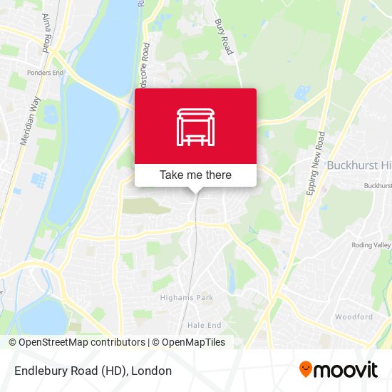 Endlebury Road (HD) map