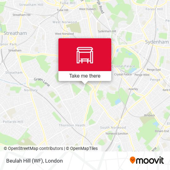 Beulah Hill (WF) map