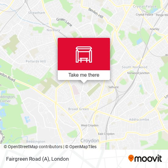 Fairgreen Road (A) map