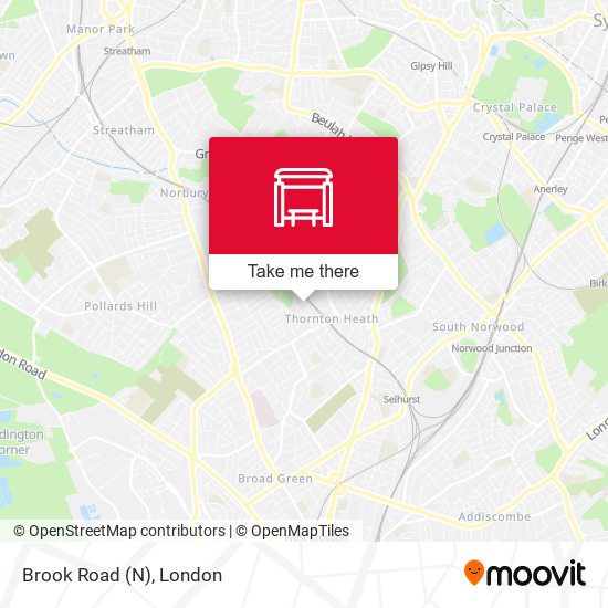 Brook Road (N) map