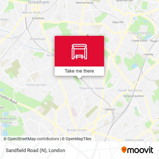 Sandfield Road (N) map