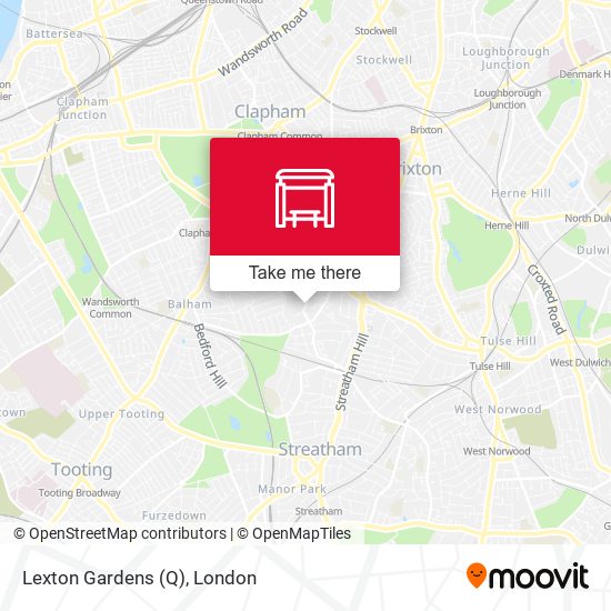 Lexton Gardens (Q) map
