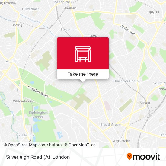 Silverleigh Road (A) map
