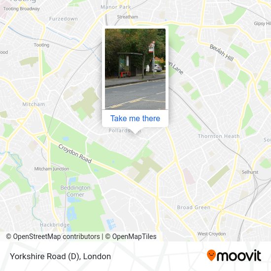 Yorkshire Road (D) map