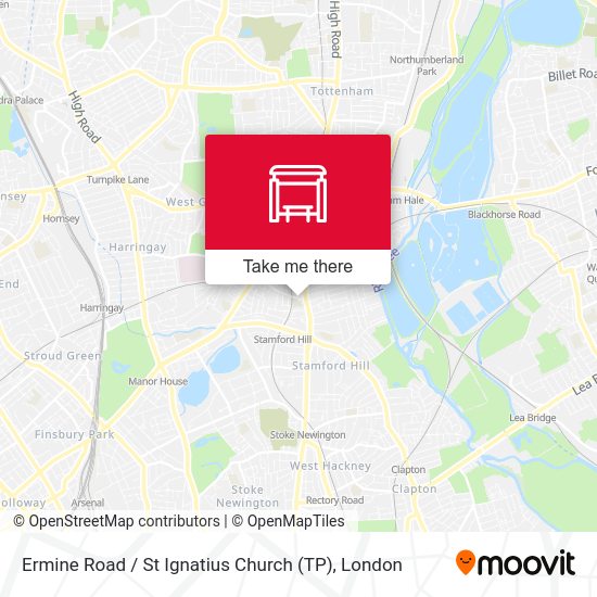 Ermine Road / St Ignatius Church (TP) map