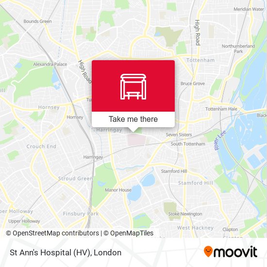St Ann's Hospital (HV) map