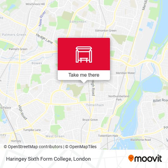 Haringey Sixth Form College map