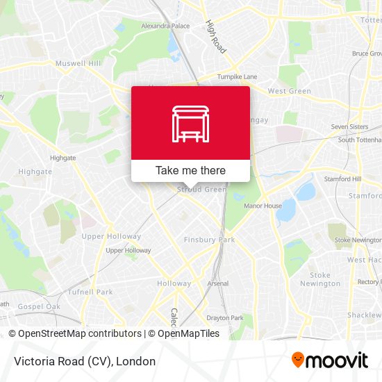 Victoria Road (CV) map