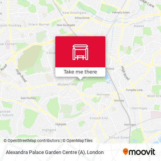 Alexandra Palace Garden Centre map