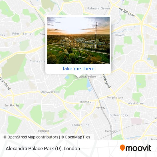Alexandra Palace Park (D) map