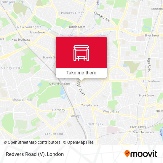 Redvers Road (V) map