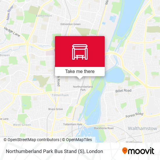 Northumberland Park Bus Stand map