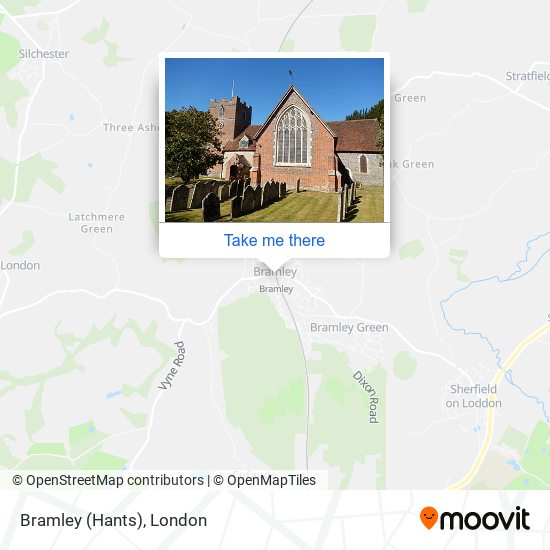 Bramley (Hants) map