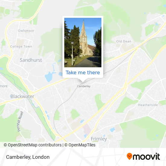 Camberley Train Line Map How To Get To Camberley By Train Or Bus?