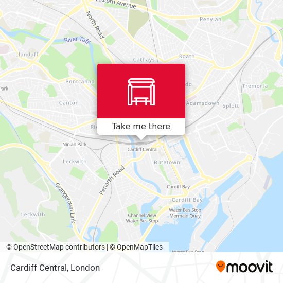 Cardiff Central map