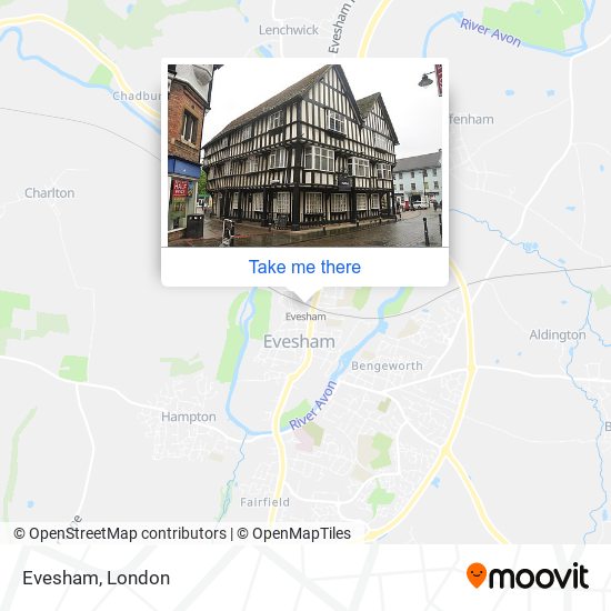 Evesham map