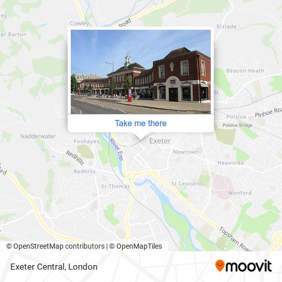 Exeter Central map