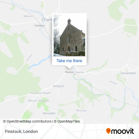 Finstock map