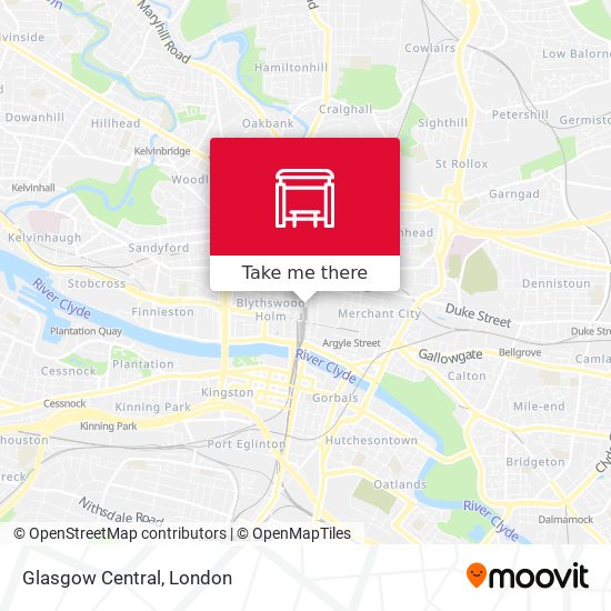 Glasgow Central map