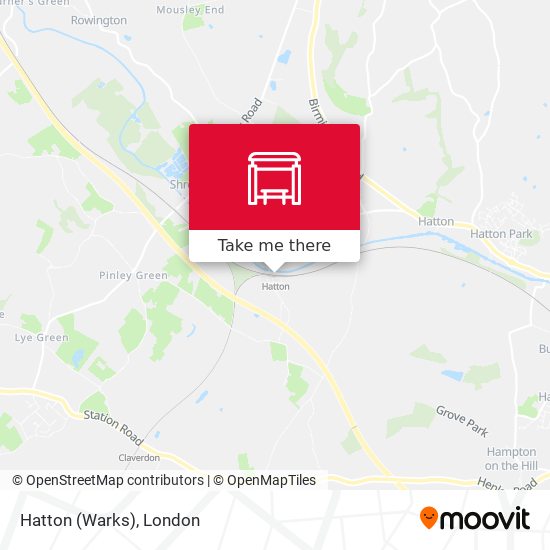 Hatton (Warks) map