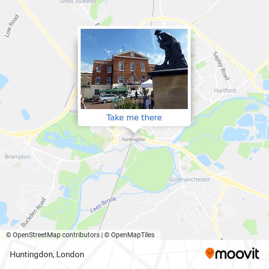 Huntingdon map
