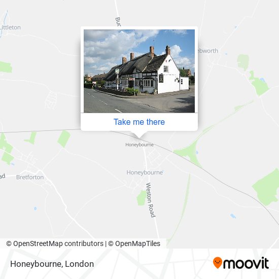 Honeybourne map