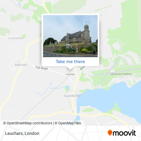 Leuchars map