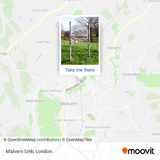 Malvern Link map