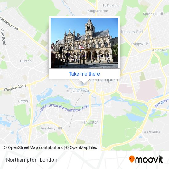 Northampton map