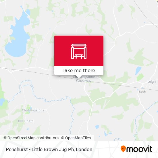 Penshurst - Little Brown Jug Ph map