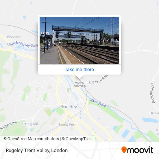 Rugeley Trent Valley map