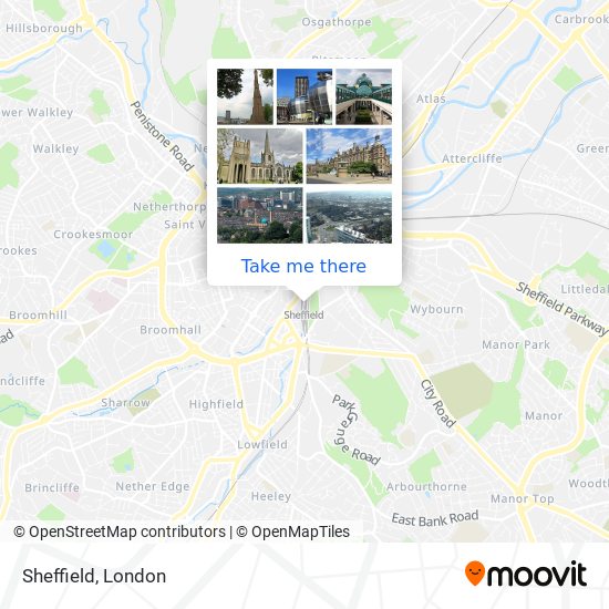 Sheffield map