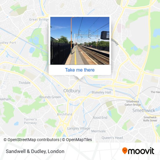 Sandwell & Dudley map